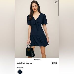 Reformation Adelina Dress Midnight - Size 4